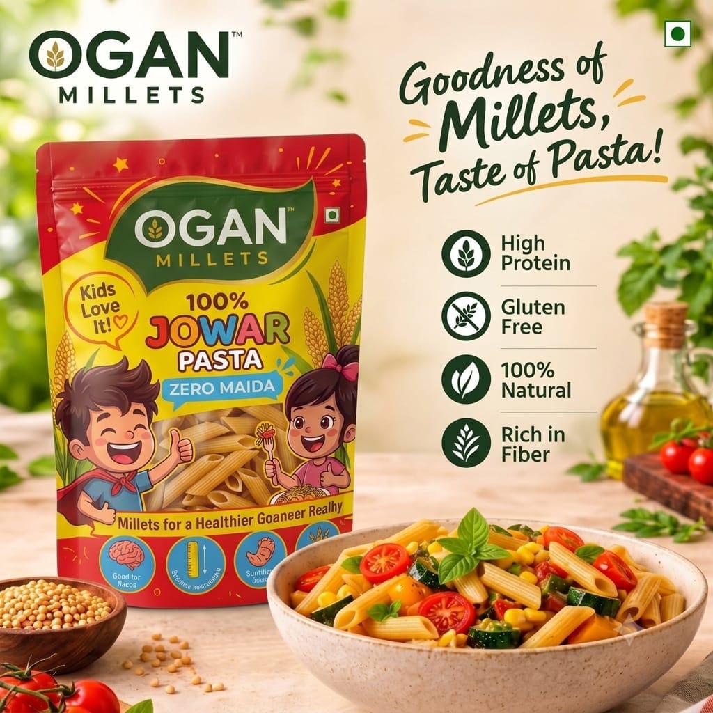 OGAN 100% Jowar Pasta Single Pack 200g